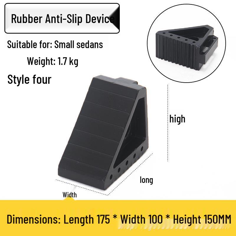 Large Portable Anti-Roll Wheel Chock for Trucks and Cars