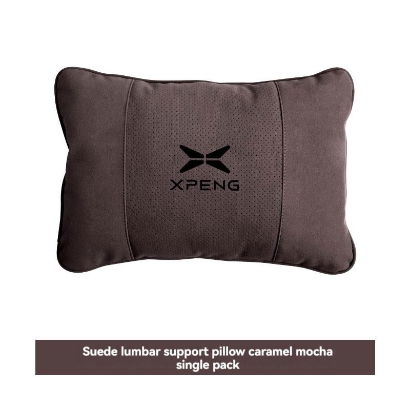 Suede Car Headrest Waist Seat Support Seat S Class Soft Car Neck Pillow For Xiaopeng Xpeng G9 X9 G6 P7 P7i P5 G3 Car Accessories