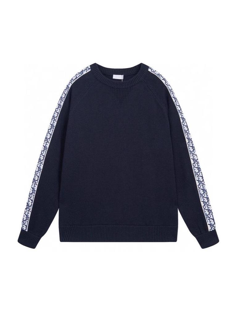Unisex Trendy Round Neck Jacquard Knit Sweater - Autumn/Winter High-End Style