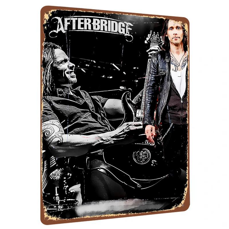 AfterBridge Band Rock Music Guitarist Portrait Custom Metal Wall Art Decor for Music Lovers