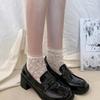 Japanese jk small leather shoes 2025 spring and autumn new college style simple basic versatile square head thick heel uniform single shoes women