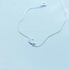 Women S925 Silver Plated Small Whale Simple Forest Style Bracelet Jewelry