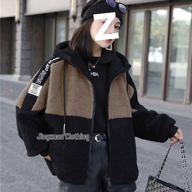 2023 Autumn/Winter Women's Loose Faux Fur Coat - Thick Plush Lambswool Velvet Outerwear