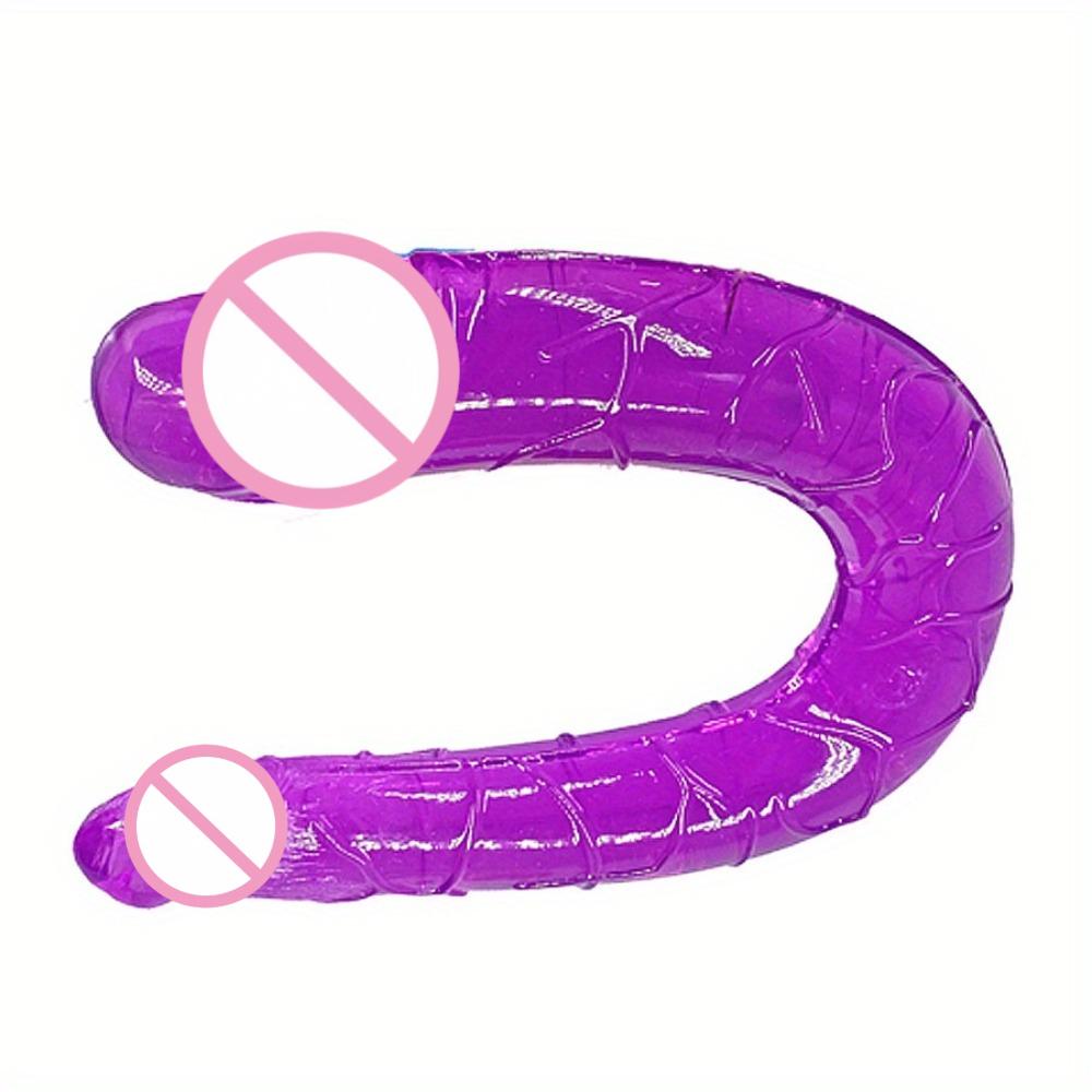 Double Ended Realistic Jelly Dildo Penis Rooster Anal Butt Plug Massager G-Spot Stimulation Orgasmic Adult Sex Toy for Women Men