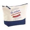 Pochette fond bleu Meilleur webmarketeur du monde - Cadeau Original - Anniversaire Trousse Grand Format