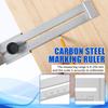 Woodworking Measuring Ruler Stainless Steel Drawing Aid Carpentry Tool Woodworking Ruler For Carpenters Craftsmen Homeowners