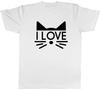 I Love Cat Unisexs Unisex TShirt Tee
