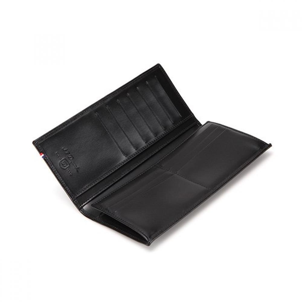 S.t. Dupont Line D Long Wallet Black Color Ci180045z
