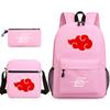 Three-Piece Schoolbag Animation Peripheral Starry Sky Student Backpack Printing Large-Capacity Outdoor Backpack