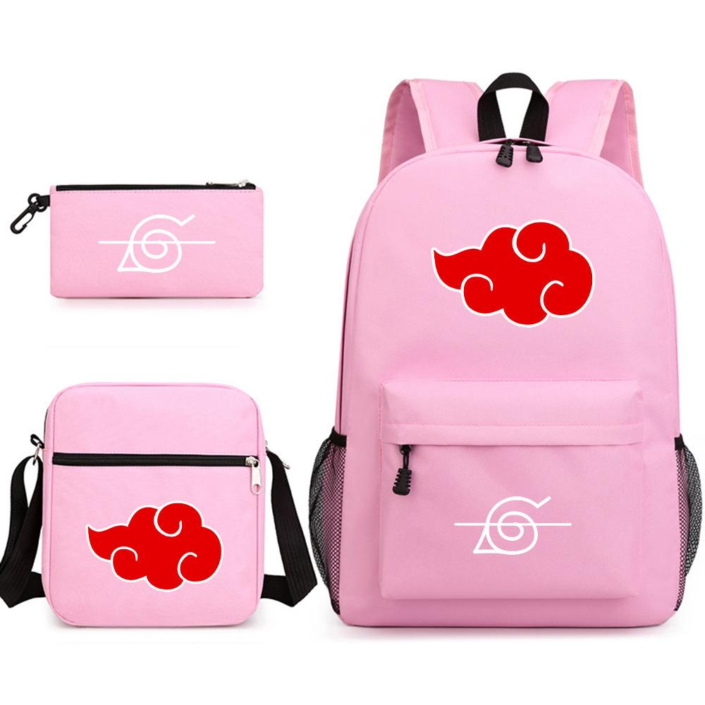Three-Piece Schoolbag Animation Peripheral Starry Sky Student Backpack Printing Large-Capacity Outdoor Backpack