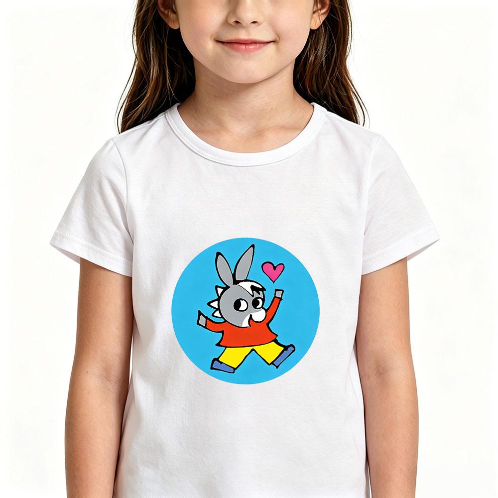 T-shirt per Bambini 100% Cotone Disegno Trotro Stampa Anime T-shirt 2-12 Anni Manica Corta Carina Ragazzi Ragazze Quotidiana Casual Toddler Estate