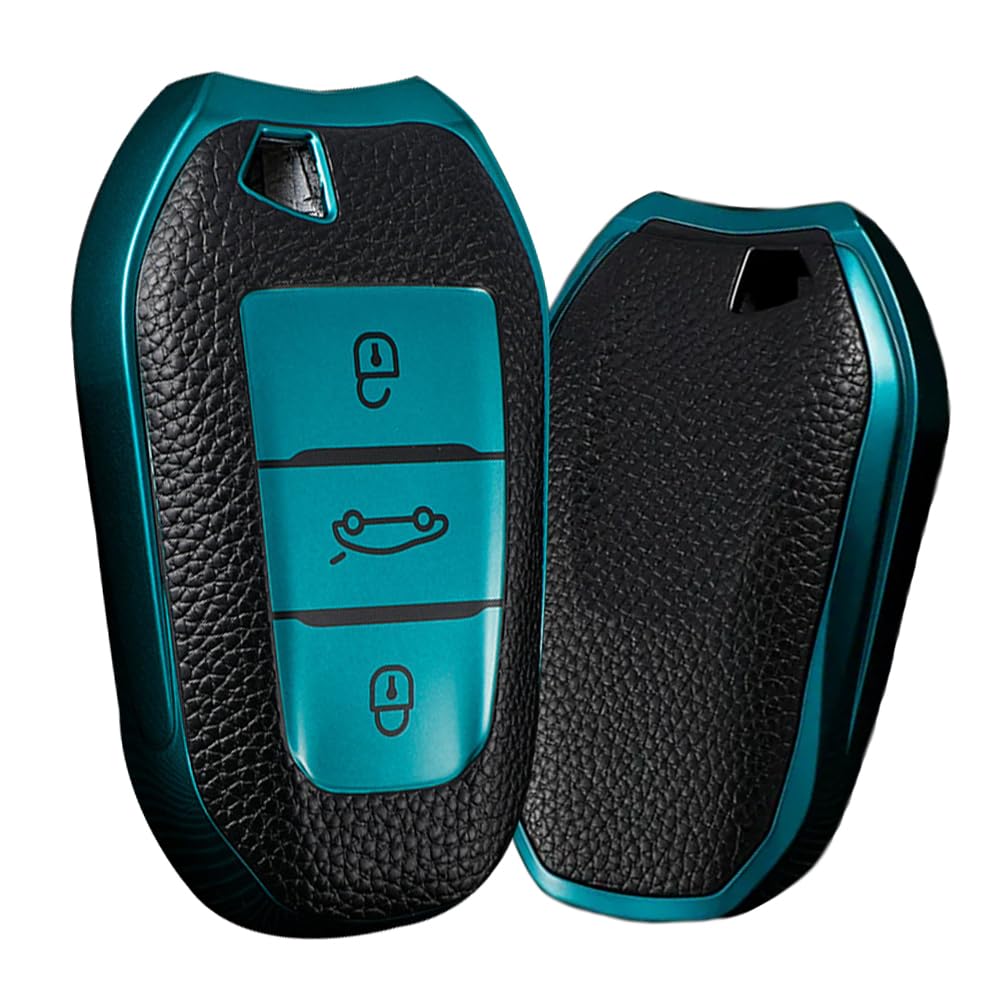 

[KUNIO] Peugeot exclusive keychain key case smart key key cover silicone waterproof Peugeot300820830850840820083074008 Citroen Picasso 2016-2018