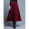 A- Line High Waist Large Swing Half Skirt A- Line High Waist Large Swing Pure Color Skirt