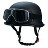 German Crafted Vintage Steel Cruiser Helmets | Half Face Unisex Motorcycle Helmets | DOT Certified for Reliable Protection