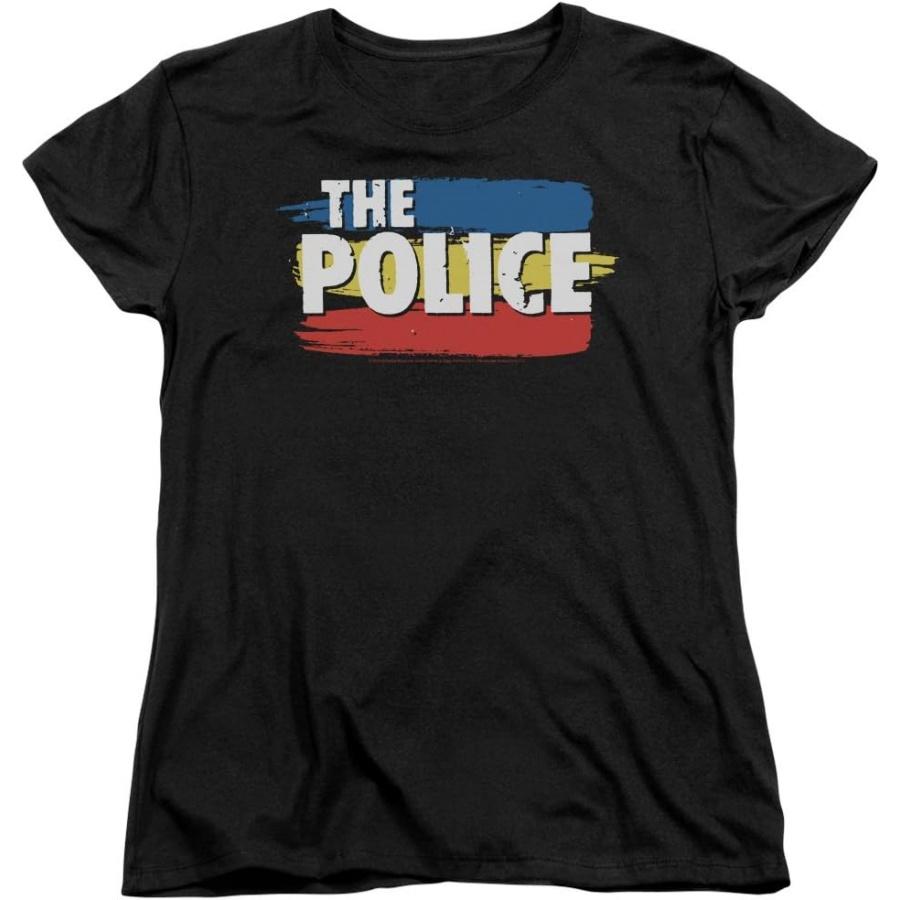 The Police - Womens Three Stripes Logo T-Shirt S