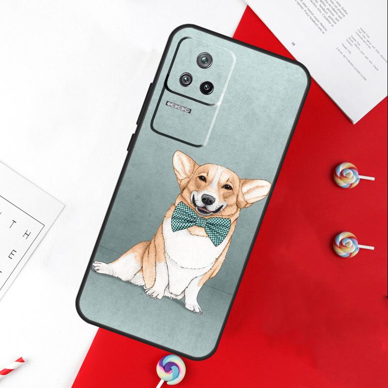Corgi and Bubble Tea Cover For Xiaomi 14T 11T 12T 13T Pro 13 14 15 Ultra POCO X7 Pro X3 X5 X6 F5 F6 M6 Pro Case