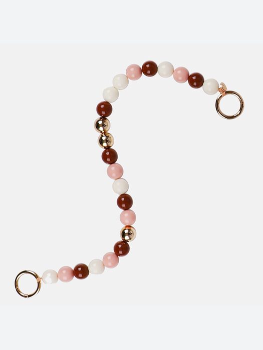 XIMDOMADO Ball Strap - Pink & Brown & Gold