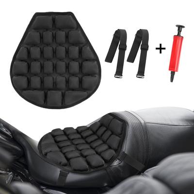 Universal Pressure Relief Ride Seat Cushion Seat Sunscreen Mat Cool Seat Cover Inflatable Air Pad Motorcycle Air Seat Cushion