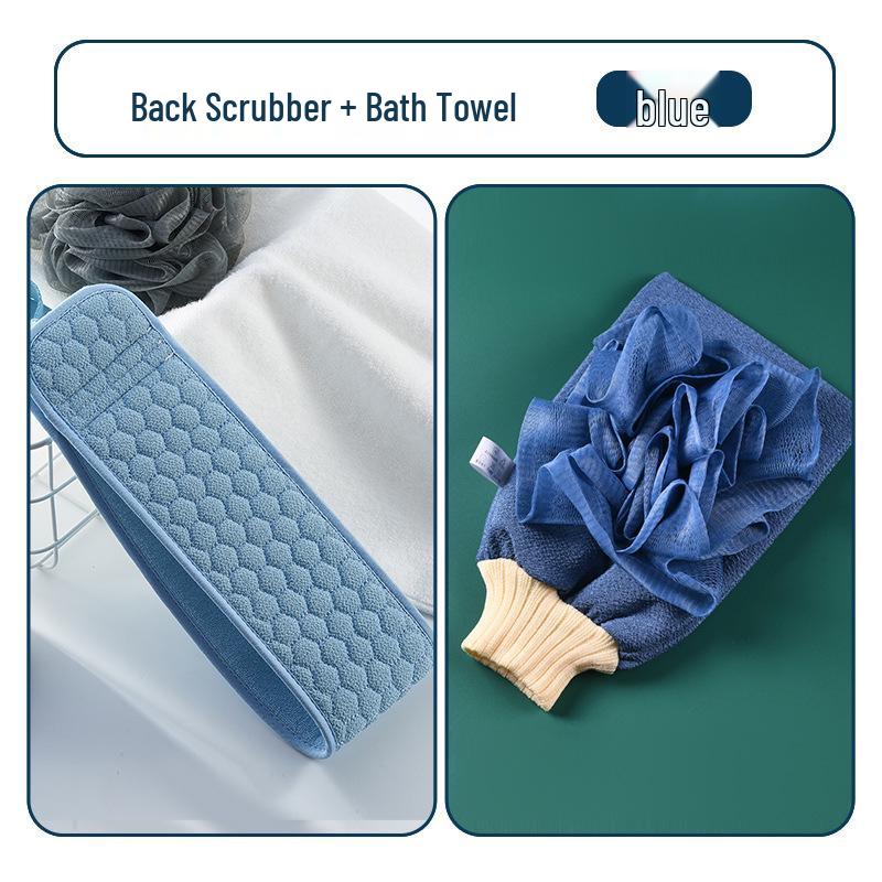 Men's Double-Sided Bath Scrubber, Deep Clean Coarse Grit, Free Shipping