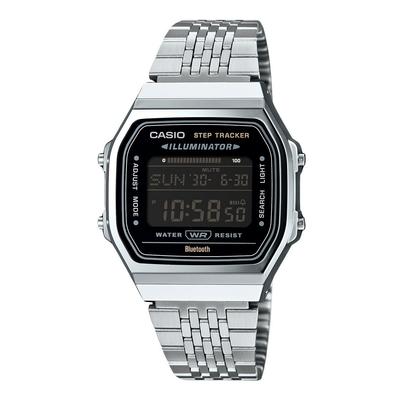 Vintage Digital Smartphone Link Stainless Steel Quartz ABL-100WE-1B Unisex Watch