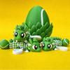3D Printed Dragon Egg Ornament Toy with Dragon Figurine Inside, Sports Ball Inspired Fidget Toy, Stress Relief Dragon Statue for Kids Adults Home