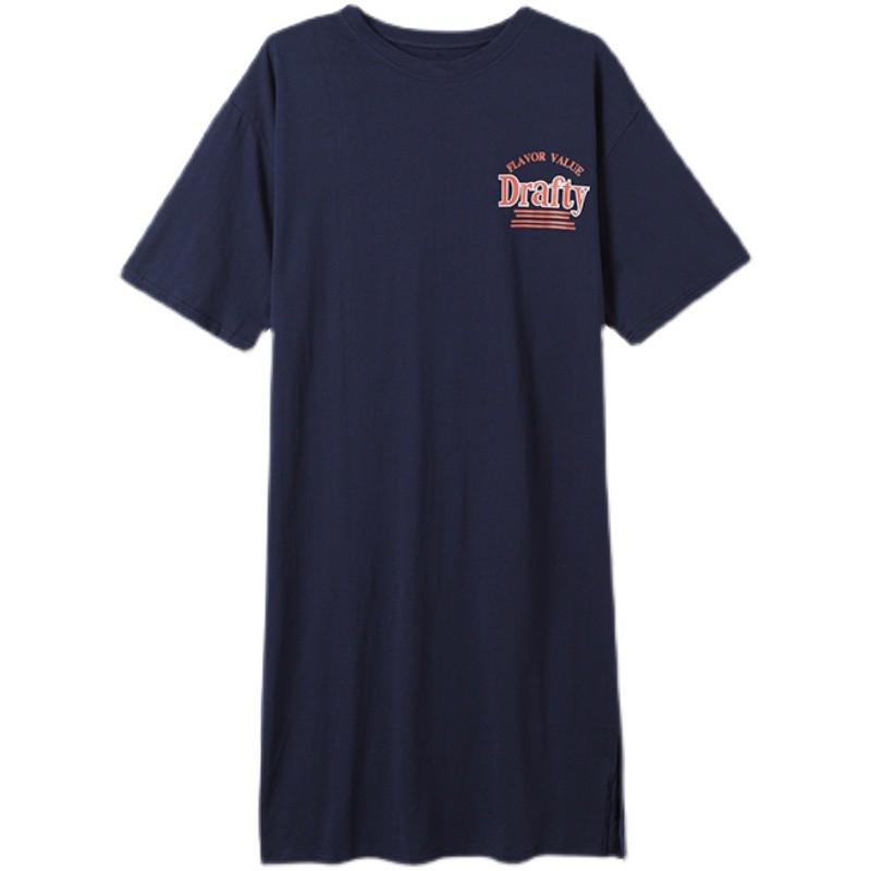 Vestido de Maternidad de Manga Corta a la Moda para Lactancia - Falda Camiseta hasta la Rodilla para Mujeres Embarazadas