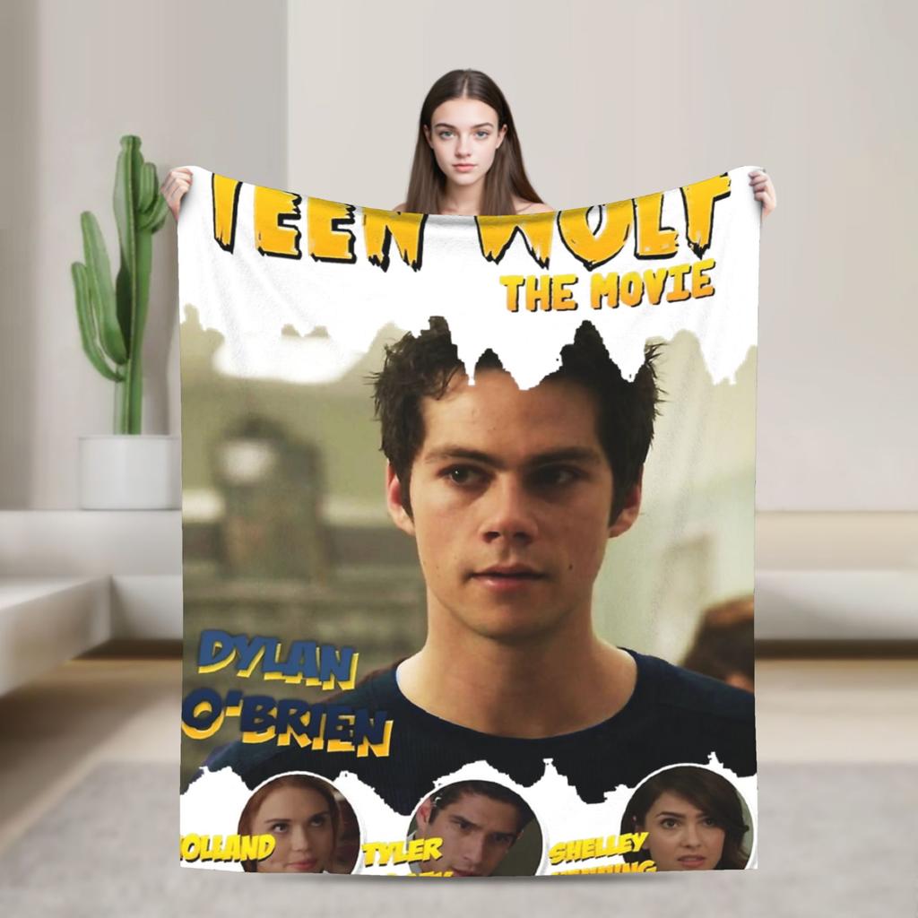 Teen Wolf The Movie Flannel Blanket Winter Soft Throw Blanket for Kids Living Room Novelty Bedspread Sofa Bed Cover