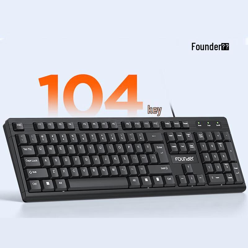 Founder KM110 USB Wired Keyboard and Mouse Set