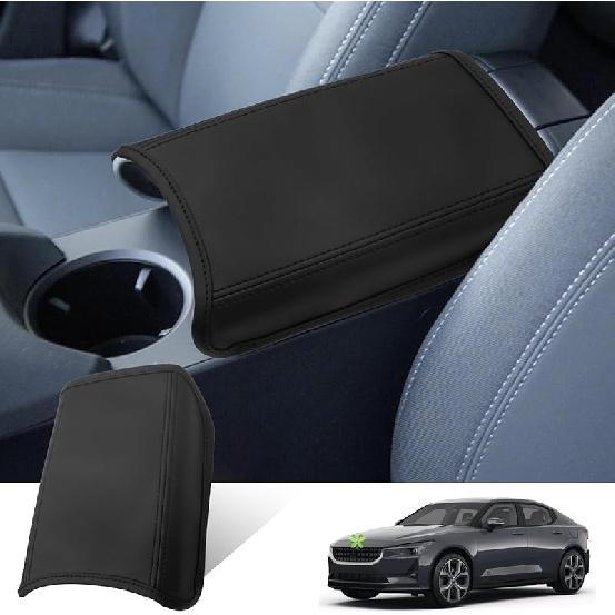 

Ruiya Polestar 2 Armrest Cover 2021-2025 Polestar 2 Accessories Center Console Cover Auto Armrest Cover Protector Compatible with 2021 2022 2023 2024 Common