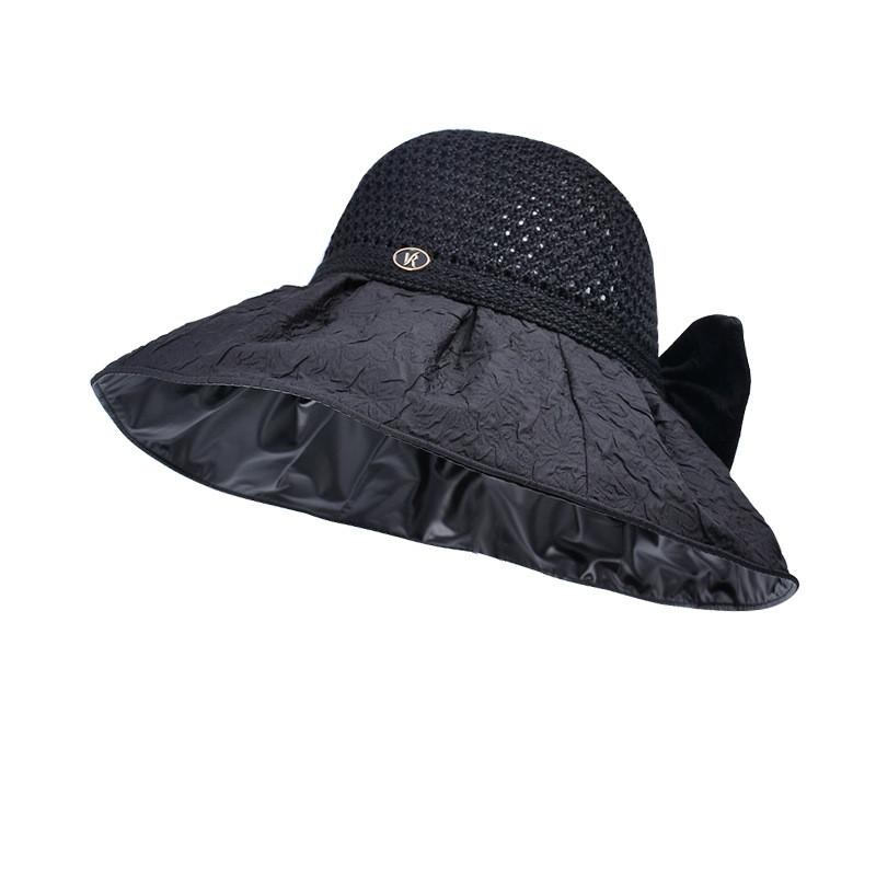 Sun Protection Wide Brim Hat With Shoulder Cape For Women Summer Fashion Accessory