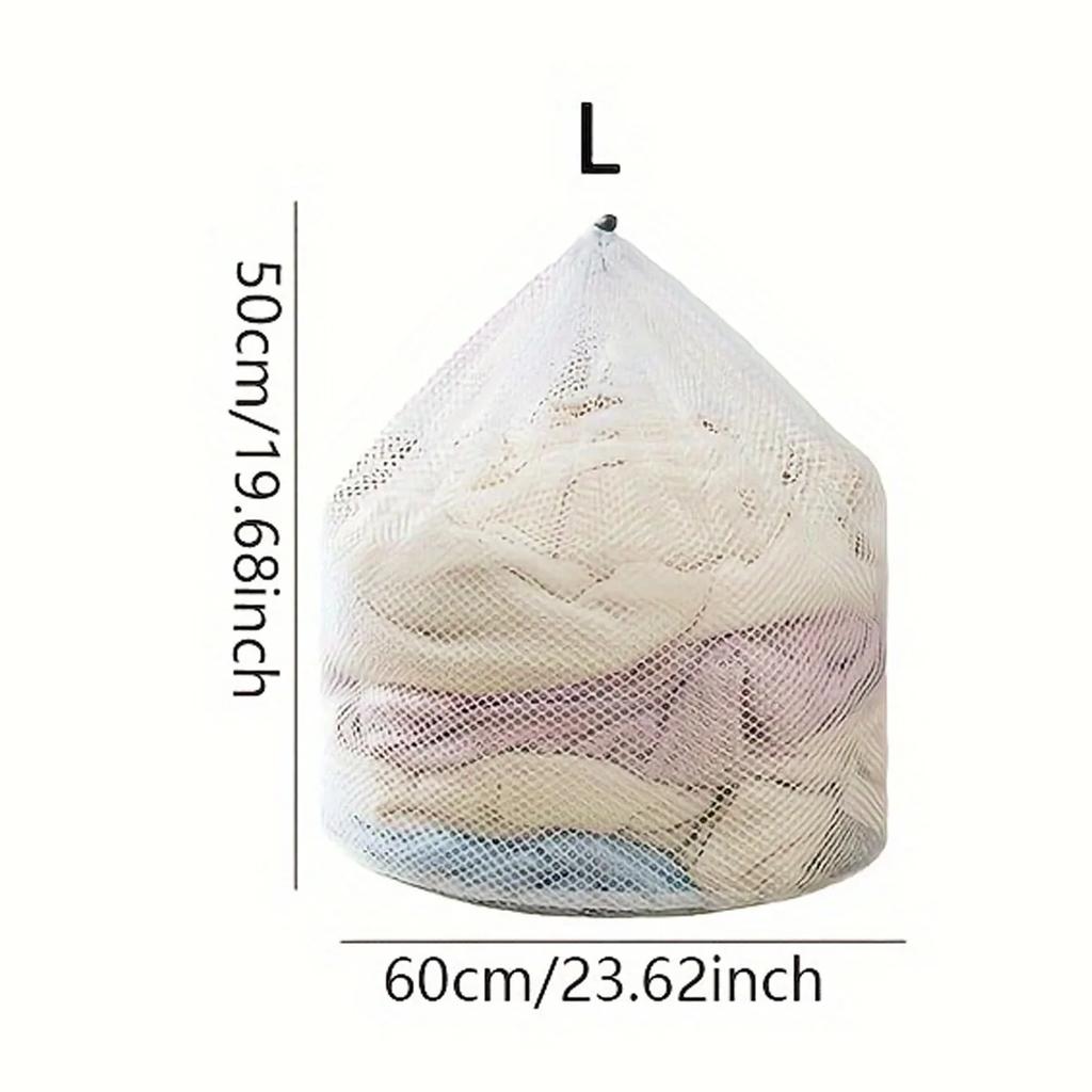 1PC Mesh Laundry Wash Bag – Machine Washable with Drawstring, Reusable & Travel-Friendly for Blouses, Stockings & Underwear