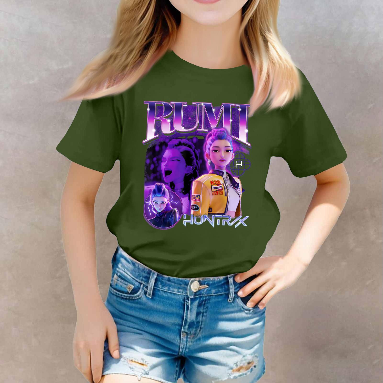 

Футболки для малышей, девочек и мальчиков, детские футболки с короткими рукавами и принтом для мальчиков и девочек 100 армия зеленый