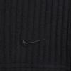 Nike Sportsklær Chill Knit Ensfarget Slim Fit Ribbestrikket Splittkant Casual Langt Skjørt Dameunderdeler Svart FQ1637-010