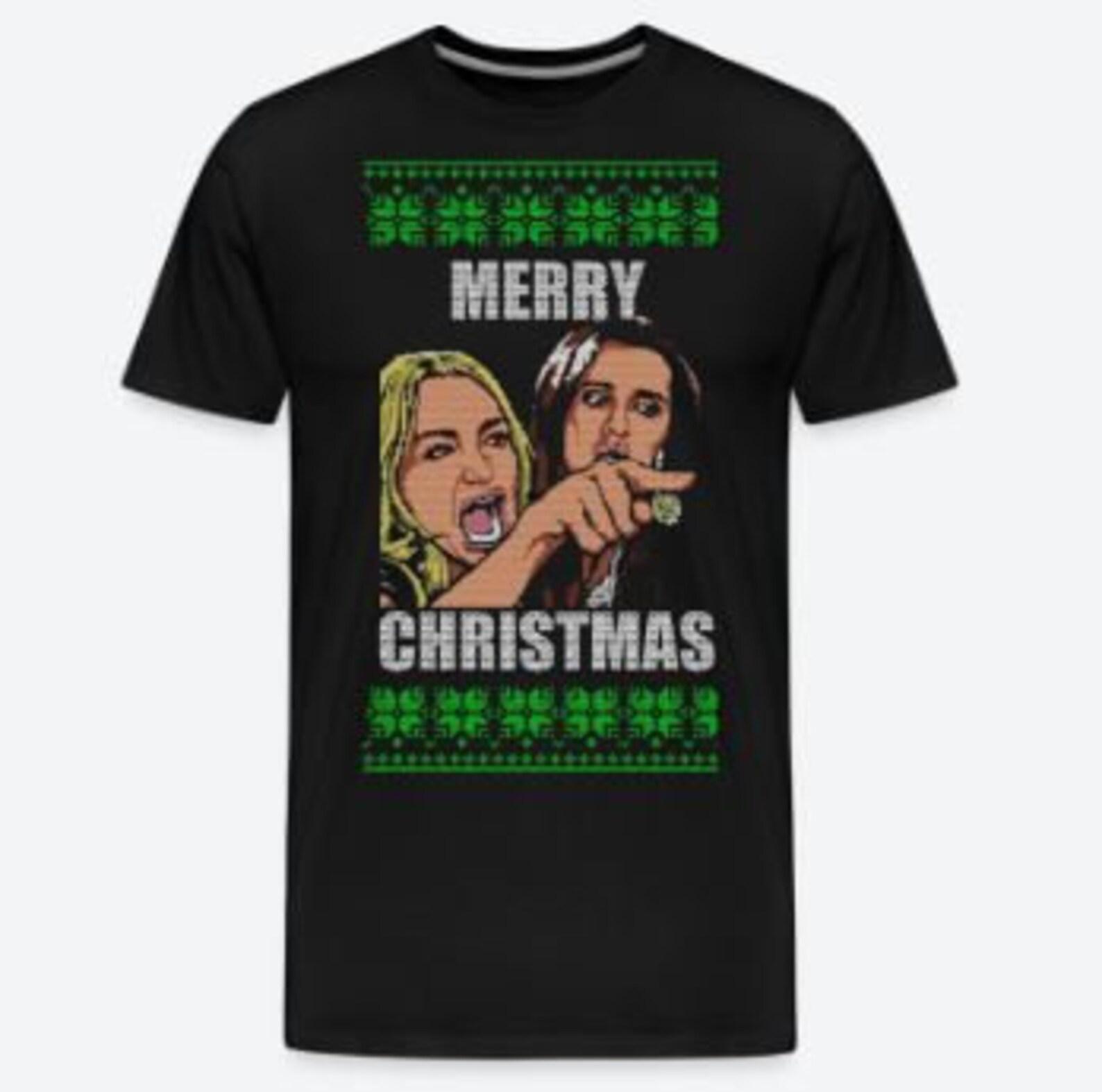 Yelling at Cat Meme T-shirt Design - Merry Christmas! See other Listings 4XL