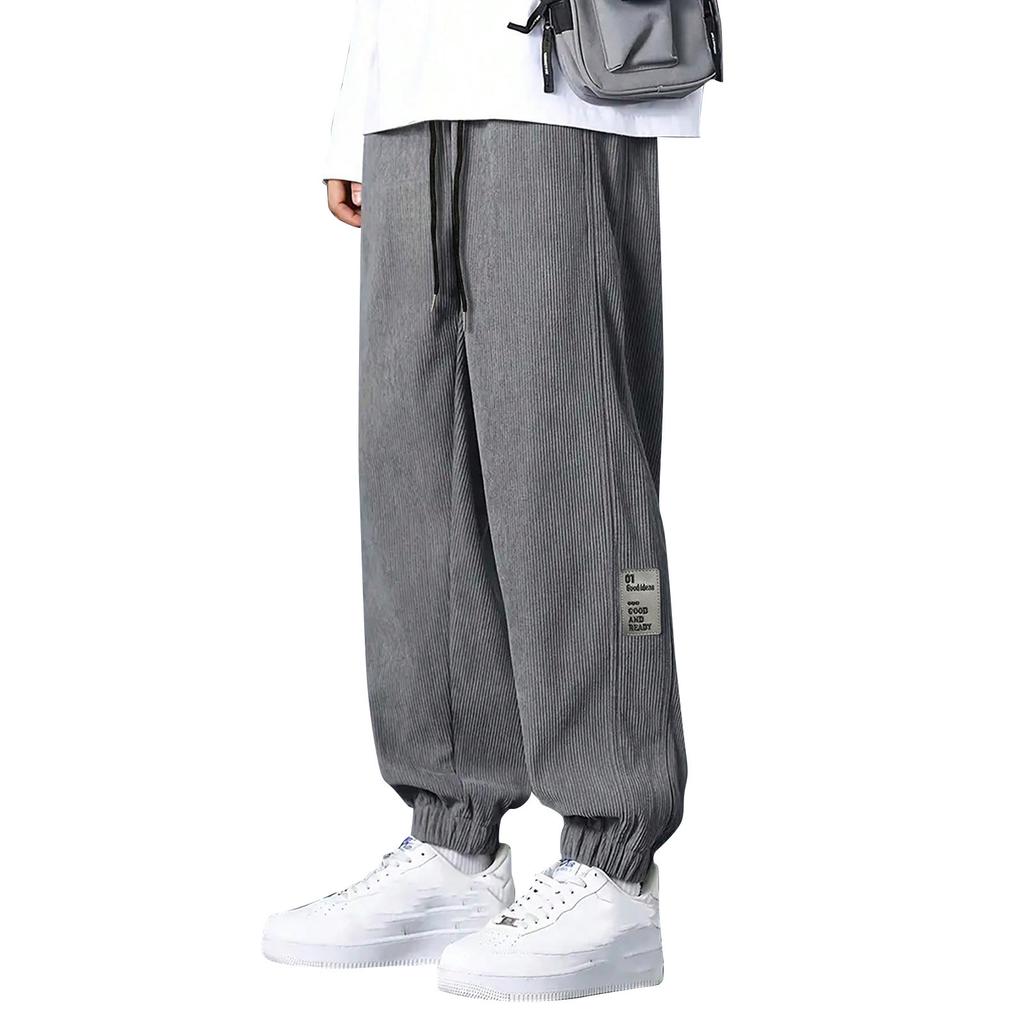 Men's Color Loose-Fitting Sweatpants Men's Casual Fashion Sweatpants