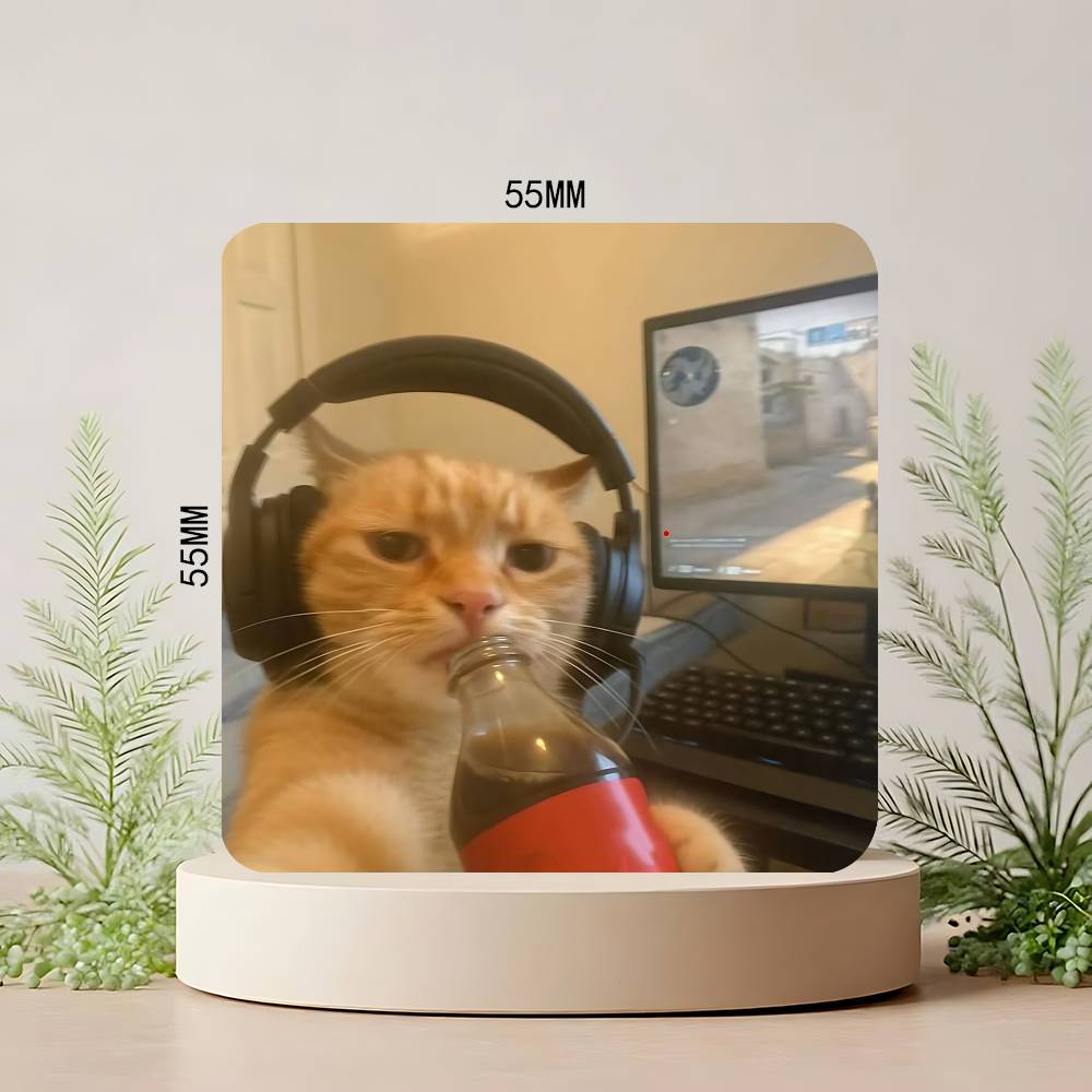 Grappige Kat Memes Koelkastmagneet Gepersonaliseerde Creatieve Magnetische Stickers Met Magneten