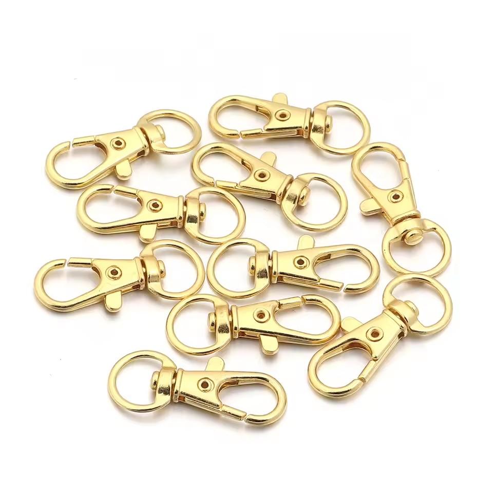 10/20/100/Lot Vergoldete Versilberte Schmuckzubehör Karabinerhaken für Halskette&Armbandkette DIY