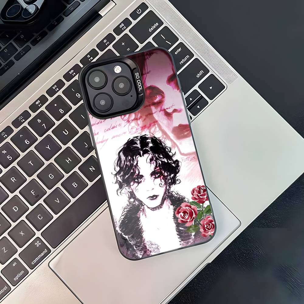 H-HIM Band V-Ville V-Valo For iPhone 17,16,15,14,13,12,11,Pro,MAX,Plus Black Shockproof Candy Matte Cover
