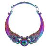 Ethnic Collar Choker Necklace Charming Multicolor Laser Jewelry Chinese Peacock Dragon Maxi Necklaces Statement Necklace