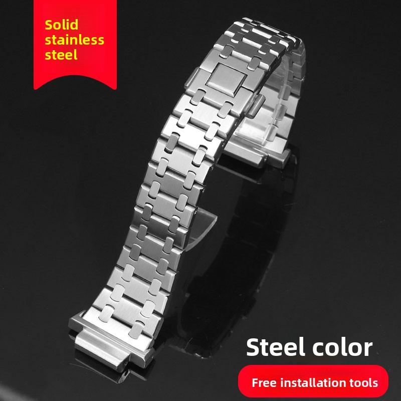 GA2100 Modified Farm Oak For Casio G-shock 5611 Metal Watch Band Ga-2100 GA-2110 Ga-b2100 Stainless Steel Strap Men Accessories