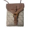 Used LOEWEShoulder Bag Beige/Brown Canvas/leather Women
