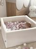 Foam playground with pool 90x30 Boucle White 200 balls: white, light mint, light pink, beige