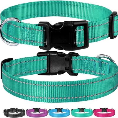 Haustier Hundehalsband Reflektierendes Hundehalsband Größe Mittel Hund Rutschfestes Hundewelpen-Halsband Haustier Hundehalsband Mittelohr Fisch Maschendraht Halsband
