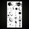 Realistische Sternbild Flügel Temporäre Tattoos Für Frauen Erwachsene Falsche Blumen Krone Kosmischer Tattoo Aufkleber Finger Sexy Kleine Tattoos