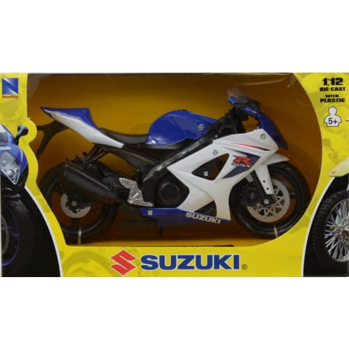 NewRay 1/12 Die-Cast Motorcycle: Suzuki 2008 GSX-R1000 (Blue) by New Ray Toys