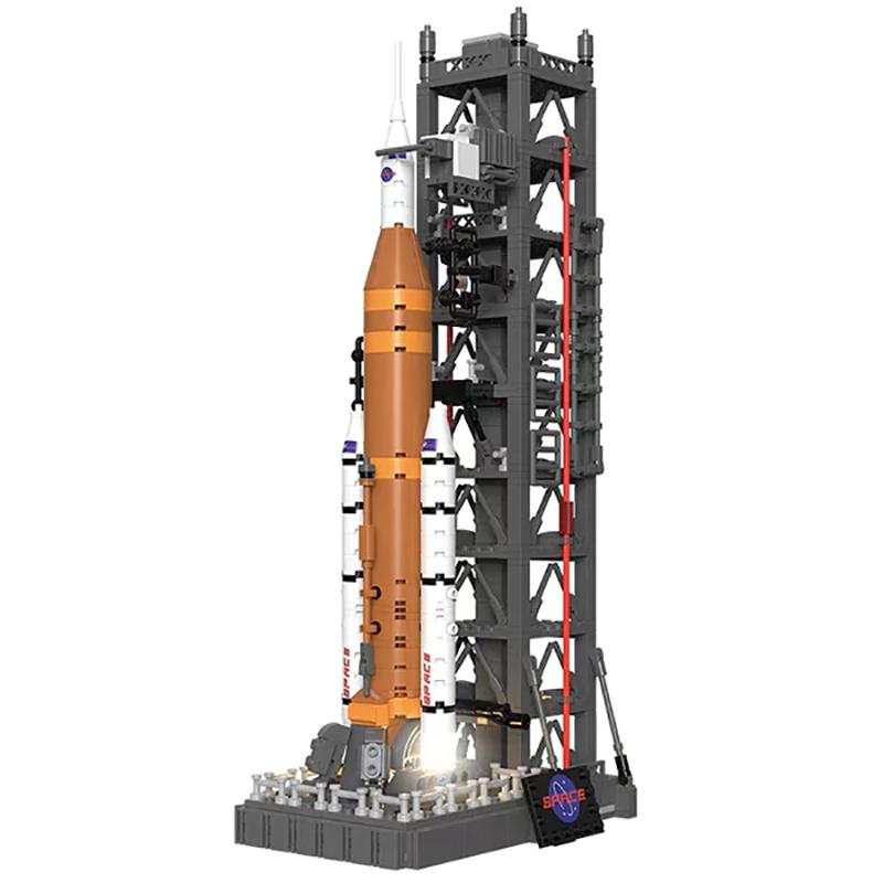 Creative Expert Moon Landing Program Space Rocket X Buildings Sets City Model Buildings Blocks DIY Gift for Adults 869PCS