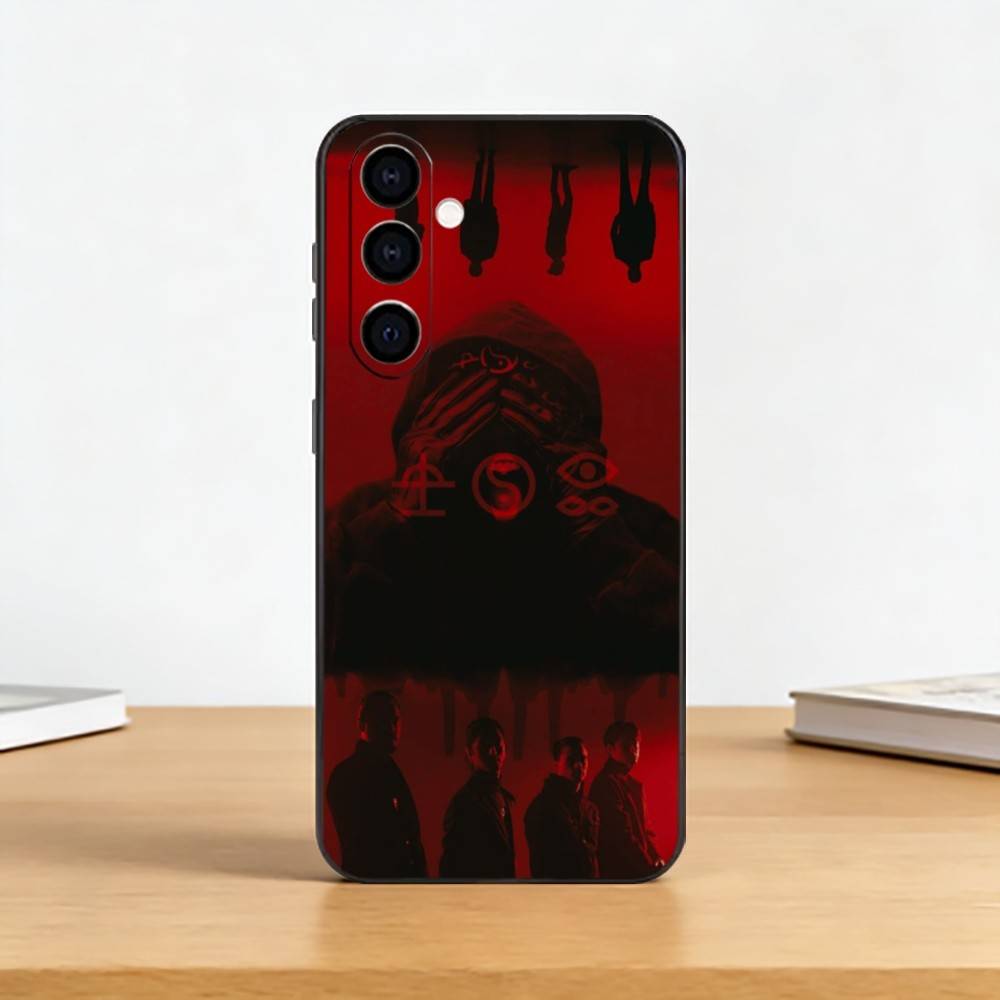 

B-Bad Omens CONCRETE JUNGLE Phone Case Black Silicone Soft For Samsung Galaxy A73,A72,A71,A70,A53,A52,A51 Samsung a51 4g