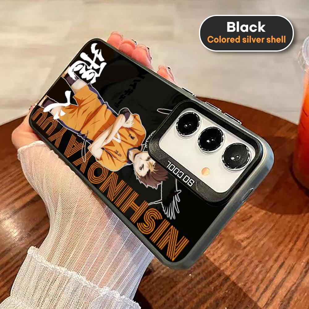 Haikyu Nishinoya Yuu Phone Case For Black lMDColor Silver Shell For Samsung A56 A16 A55 A15 A35 A25 A54 A14 A34
