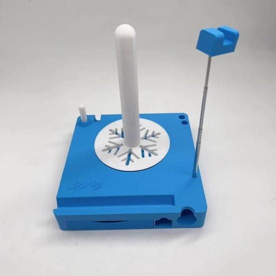 Multi-Functional Yarn Holder Spinner with Phone Stand Detachable Yarn Spool Organizer Box Portable Crochet Caddy for Knitting Lovers Crocheter