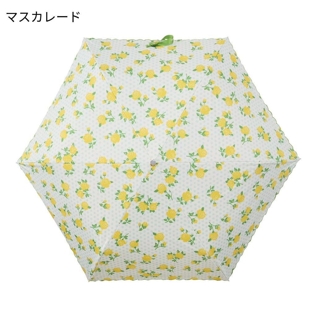 [Adelia Retro] Collaboration [estaa] Folding Parasol, First-Class UV Protection, Suitable for Sunny and Rainy Days, Bamboo Handle, 31-240-30235-05 Yel